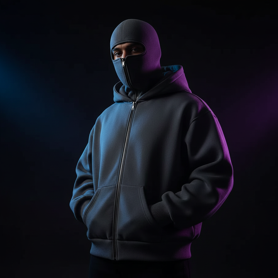 Y2K Double Hood Sweatshirt